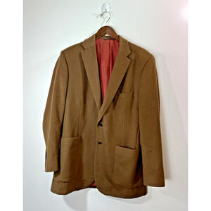 Executive‎ Collection By Tom James Cashmere Men’s Blazer Size 46 Brown Business